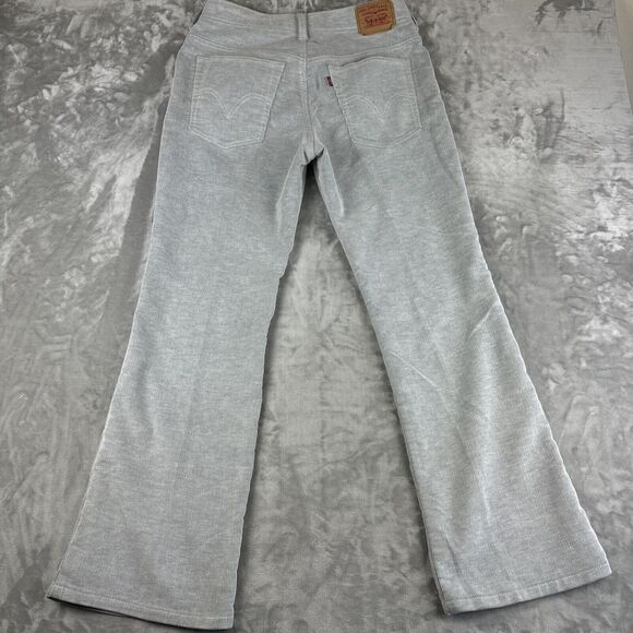 Levi's 517 Corduroy Pants Women's 13 S Gray Boot Cut Stretch Retro Y2K (1022) - Picture 8 of 13